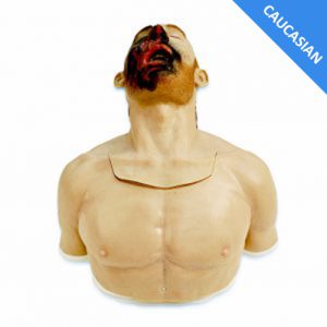 Caucasian Burn Victim Skills Torso Airway Trainer